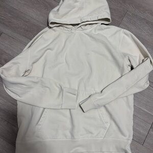 Men's Cream Pullover Hoodie - Classic Casual Fit
